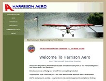 Tablet Screenshot of harrisonaero.com